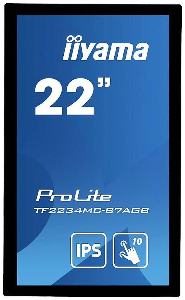 Iiyama ProLite TF2234MC-B7AGB LED-Monitor EEK F (A - G) 55.9 cm (22 Zoll) 1920 x 1080 Pixel 16:9 8 ms DisplayPort, VGA, HDMI®, USB IPS LED