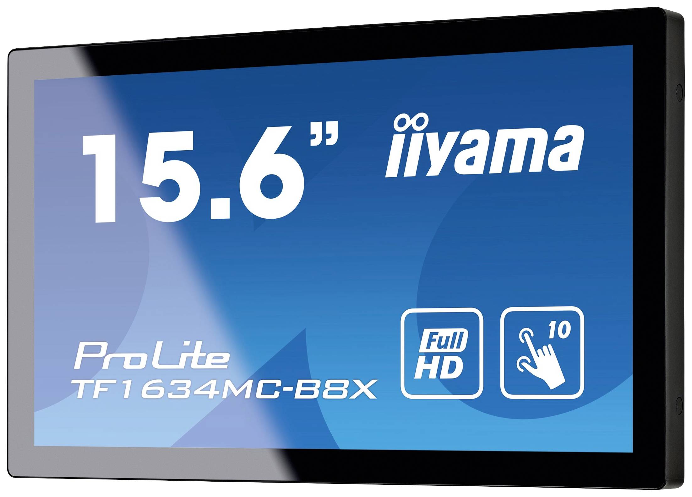Iiyama ProLite TF1634MC-B8X LED-Monitor EEK F (A - G) 39.6cm (15.6 Zoll) 1920 x 1080 Pixel 16:9 25 ms DisplayPort, VGA, HDMI®