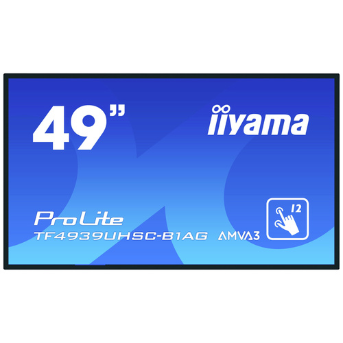 Iiyama ProLite TF4939UHSC-B1AG Large Format Display EEK: G (A - G) 124.5cm (49 Zoll) 3840 x 2160 Pixel 24/7 Lautsprecher
