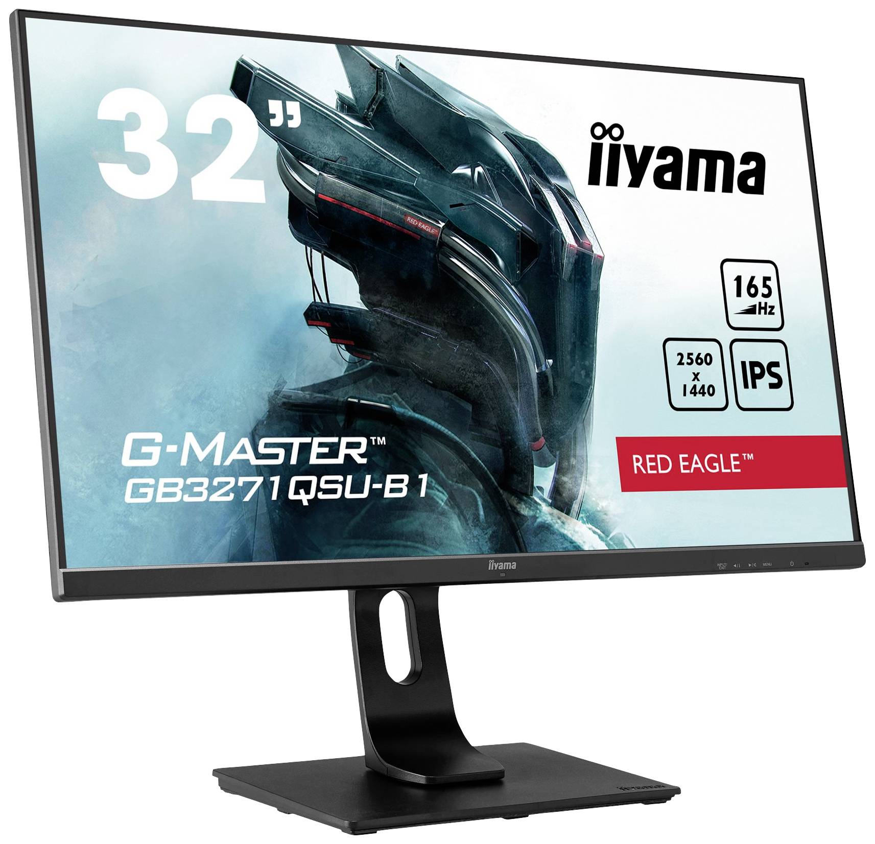 Iiyama G-MASTER Red Eagle GB3271QSU-B1 Gaming Monitor EEK F (A - G) 80 cm (31.5 Zoll) 2560 x 1440 Pixel 16:9 1 ms HDMI®, DisplayPort, USB-A (USB 3.0