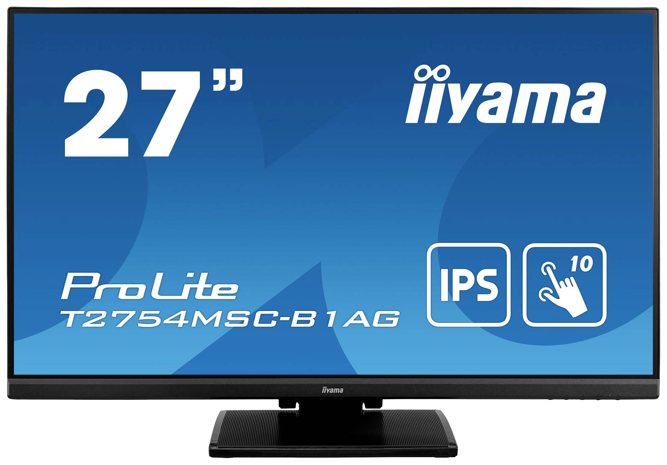 Iiyama ProLite T2754MSC-B1AG LED-Monitor EEK F (A - G) 68.6 cm (27 Zoll) 1920 x 1080 Pixel 16:9 4 ms VGA, HDMI®, Audio-Line-in, USB-A (USB 3.0) IPS