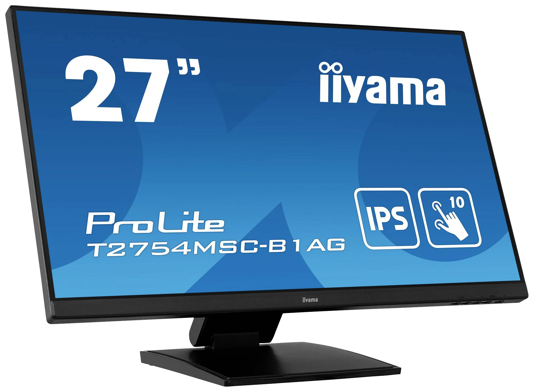 Iiyama ProLite T2754MSC-B1AG LED-Monitor EEK F (A - G) 68.6 cm (27 Zoll) 1920 x 1080 Pixel 16:9 4 ms VGA, HDMI®, Audio-Line-in, USB-A (USB 3.0) IPS