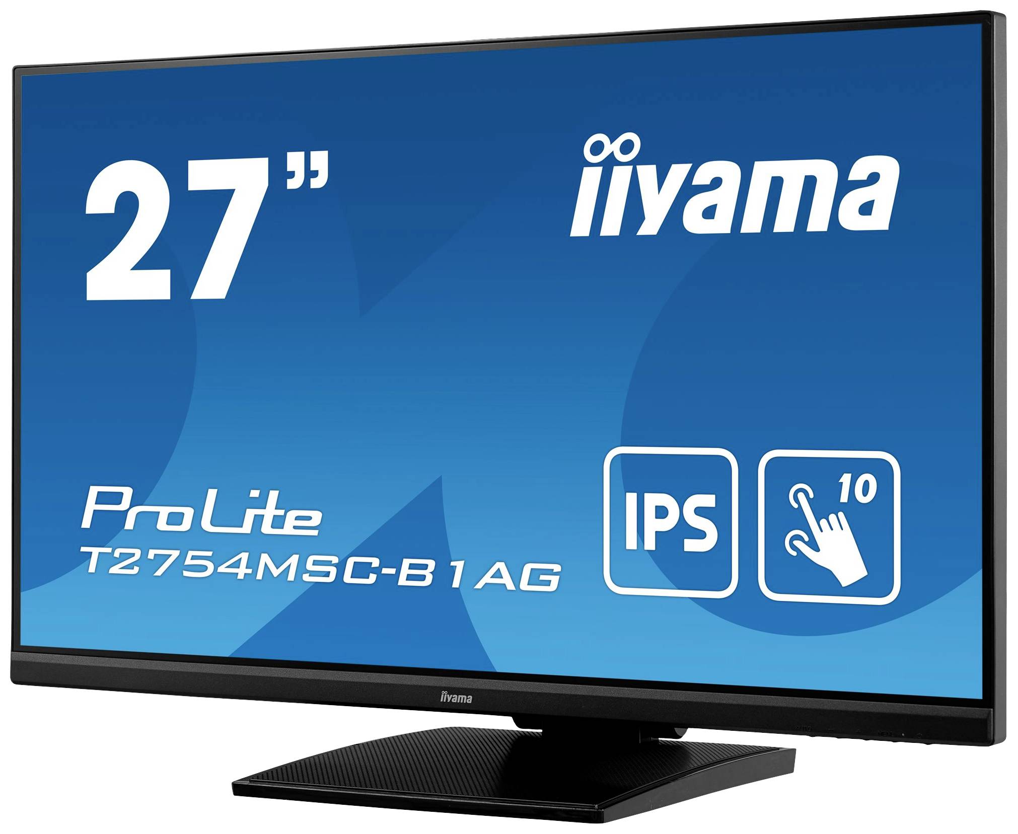Iiyama ProLite T2754MSC-B1AG LED-Monitor EEK F (A - G) 68.6 cm (27 Zoll) 1920 x 1080 Pixel 16:9 4 ms VGA, HDMI®, Audio-Line-in, USB-A (USB 3.0) IPS