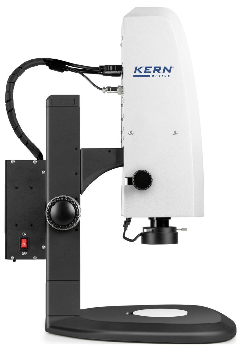 Mikroskop mit digitaler Kamera und Beleuchtung, geeignet für präzise wissenschaftliche Untersuchungen.