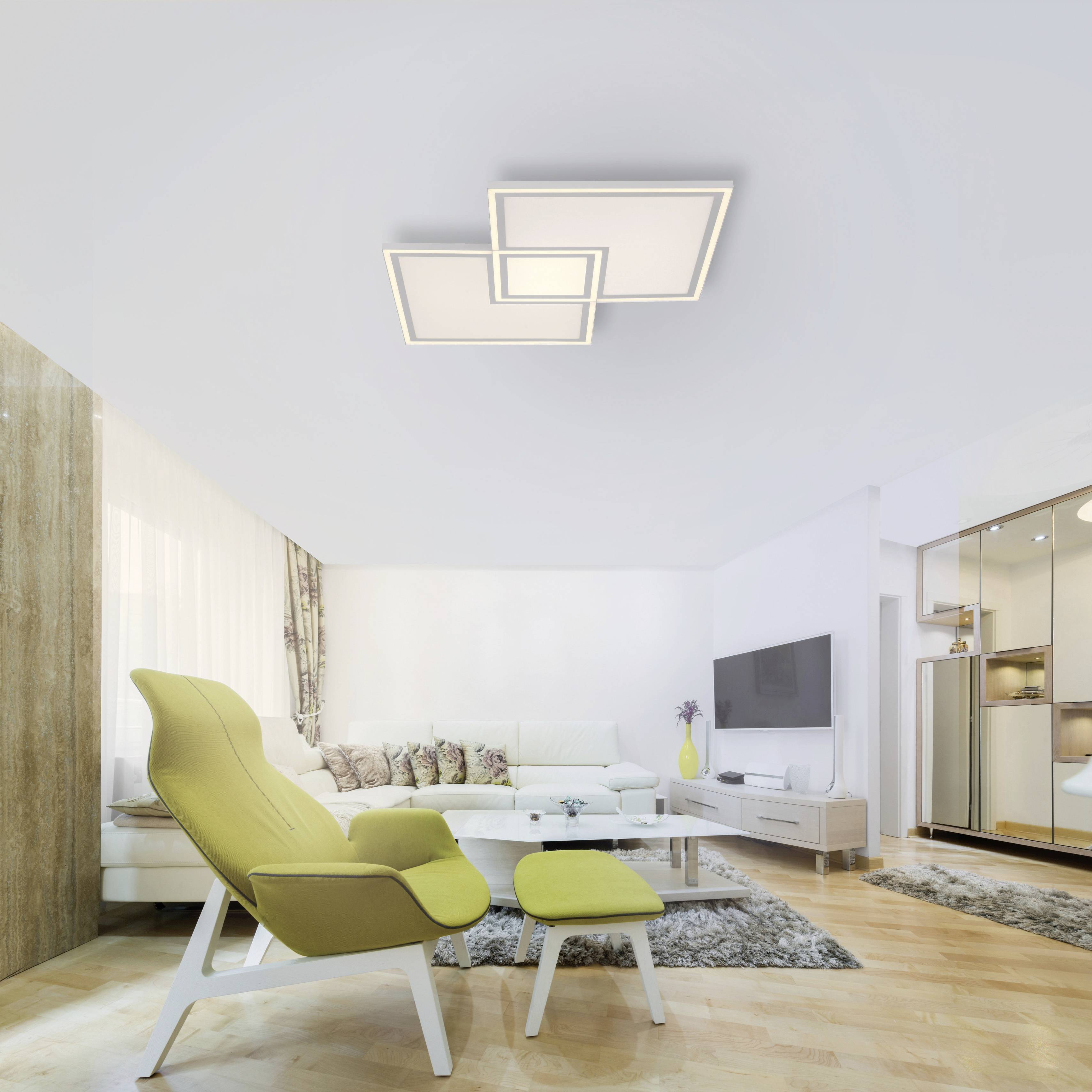 Just Light 14855-16 LED-Deckenleuchte LED 30.00W Weiß