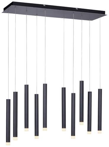 LeuchtenDirekt 15206-18 LED-Pendelleuchte LED 4.80W Schwarz