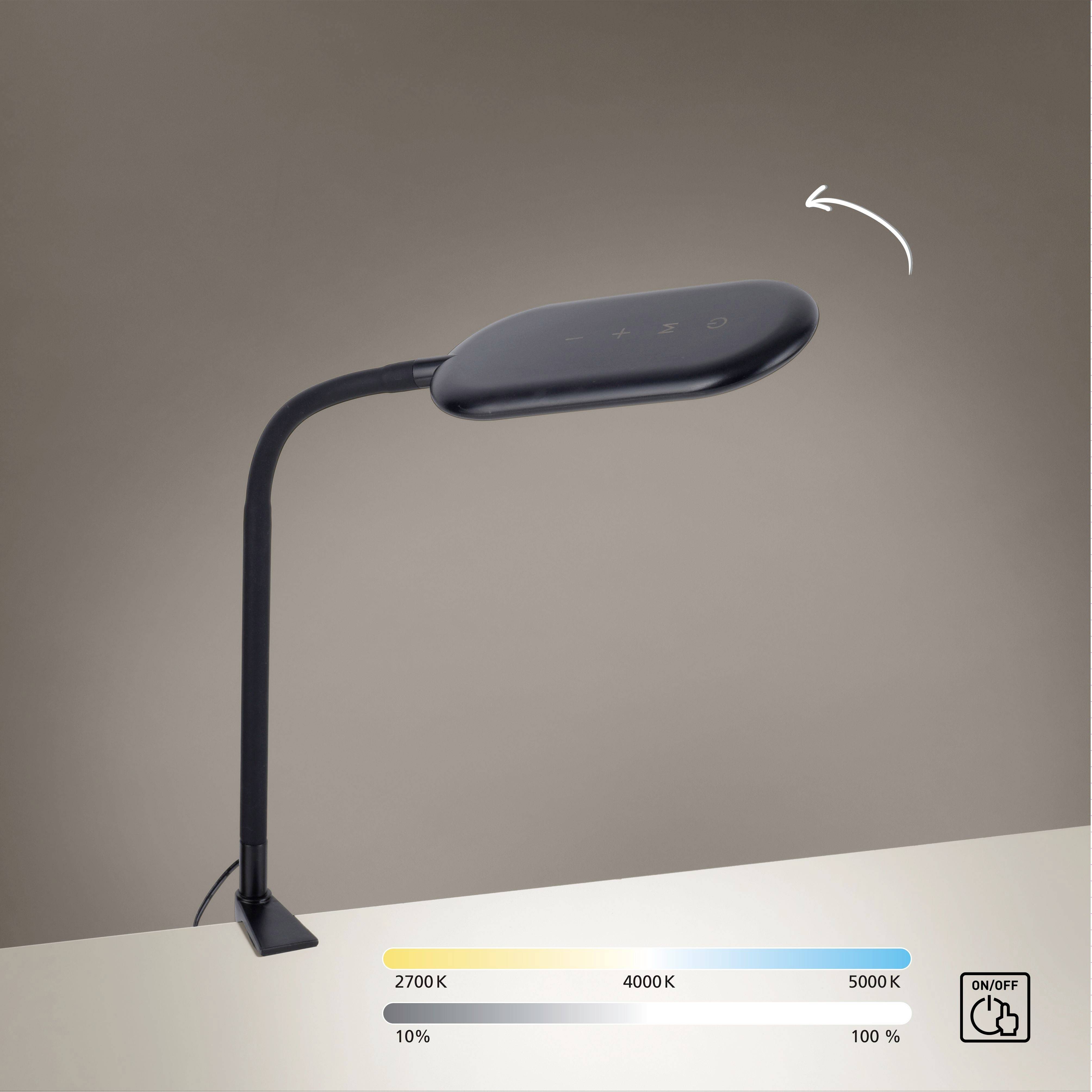 Just Light 14404-18 LED-Klemmleuchte 7.00 W Schwarz