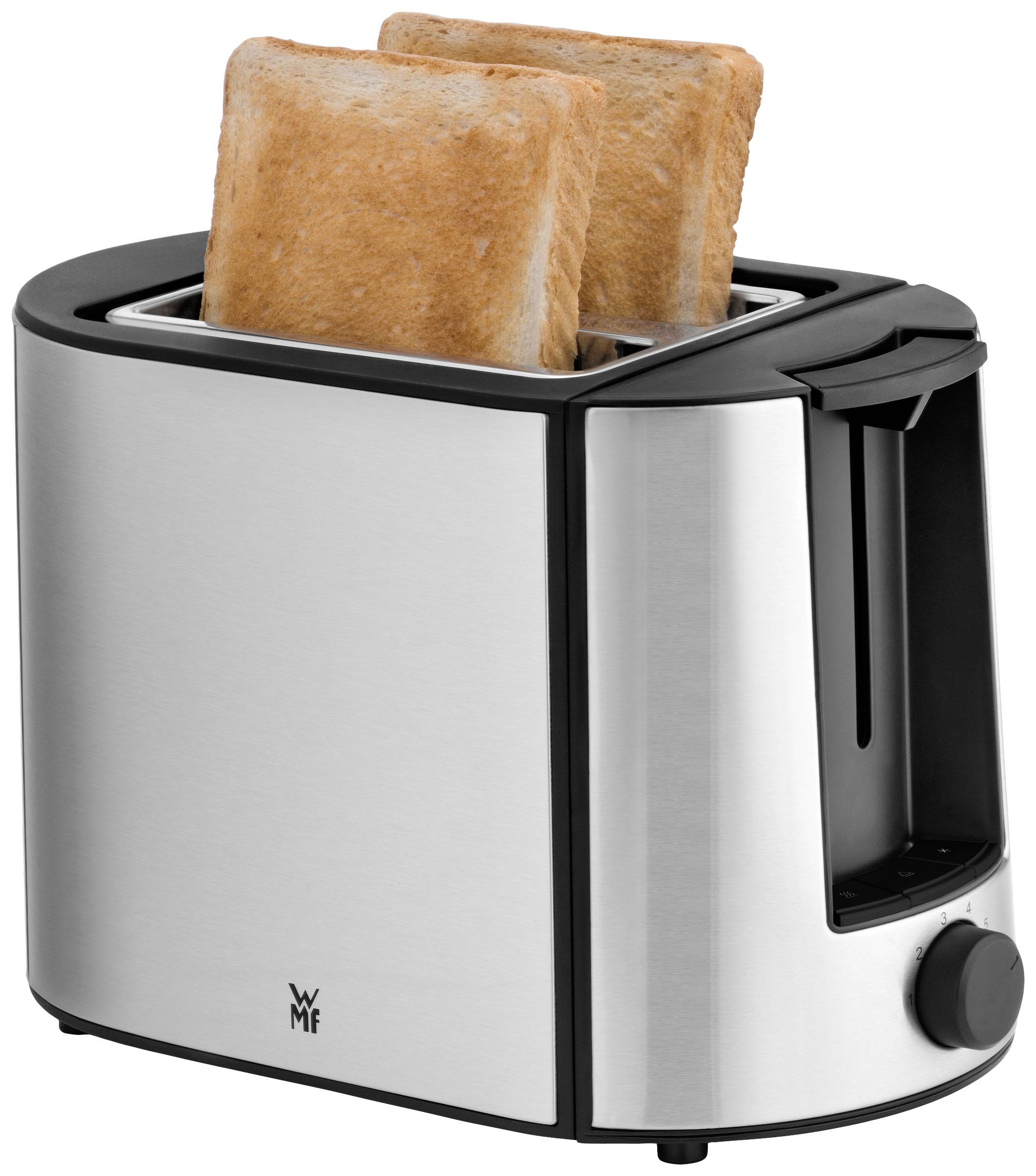 WMF BUENO Pro Toaster mit eingebautem Brötchenaufsatz Cromargan