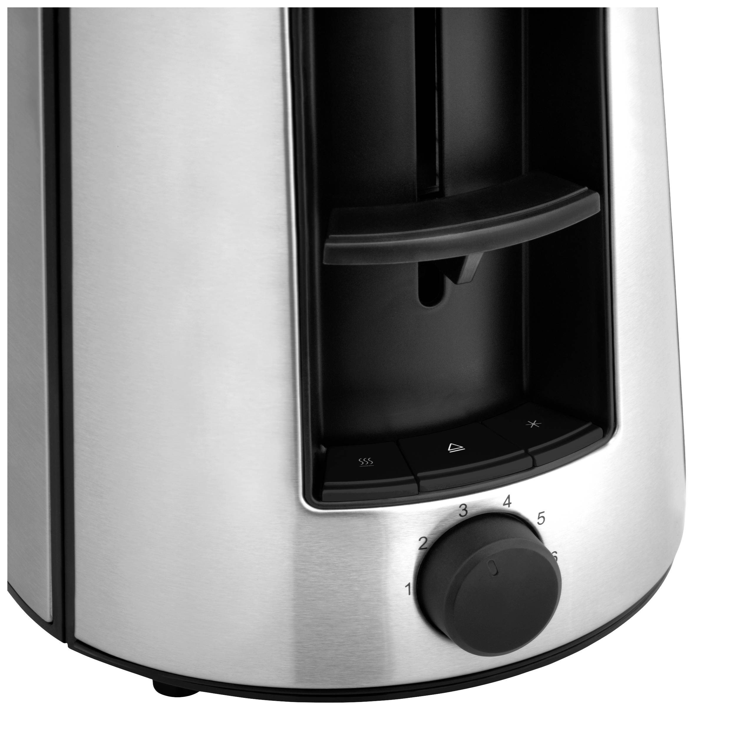 WMF Bueno 2-0414130011, 2 Scheibe(n), Schwarz, Silber, Edelstahl, Tasten, Niveau, Drehregler, CE, 870 W