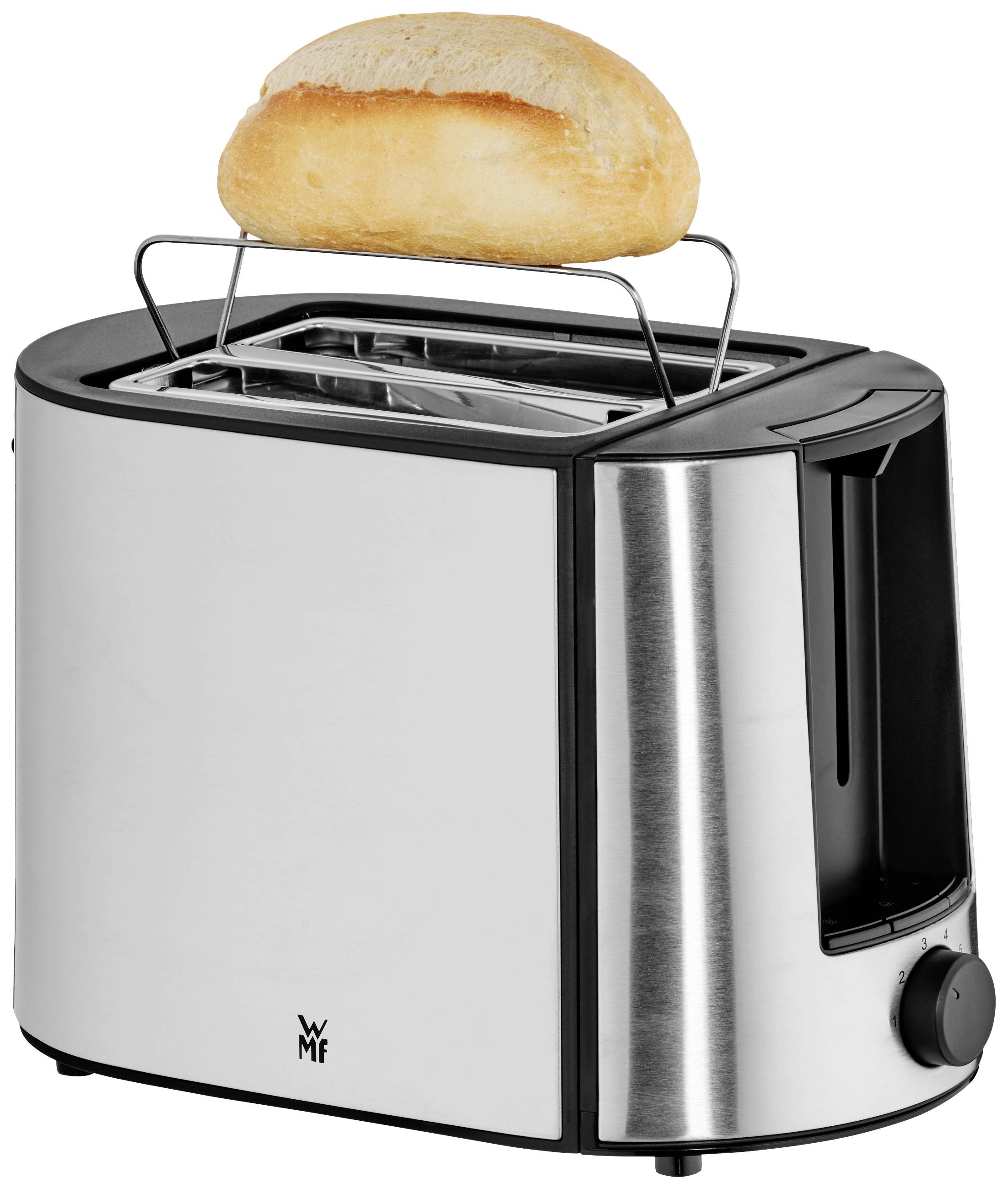 WMF BUENO Pro Toaster mit eingebautem Brötchenaufsatz Cromargan