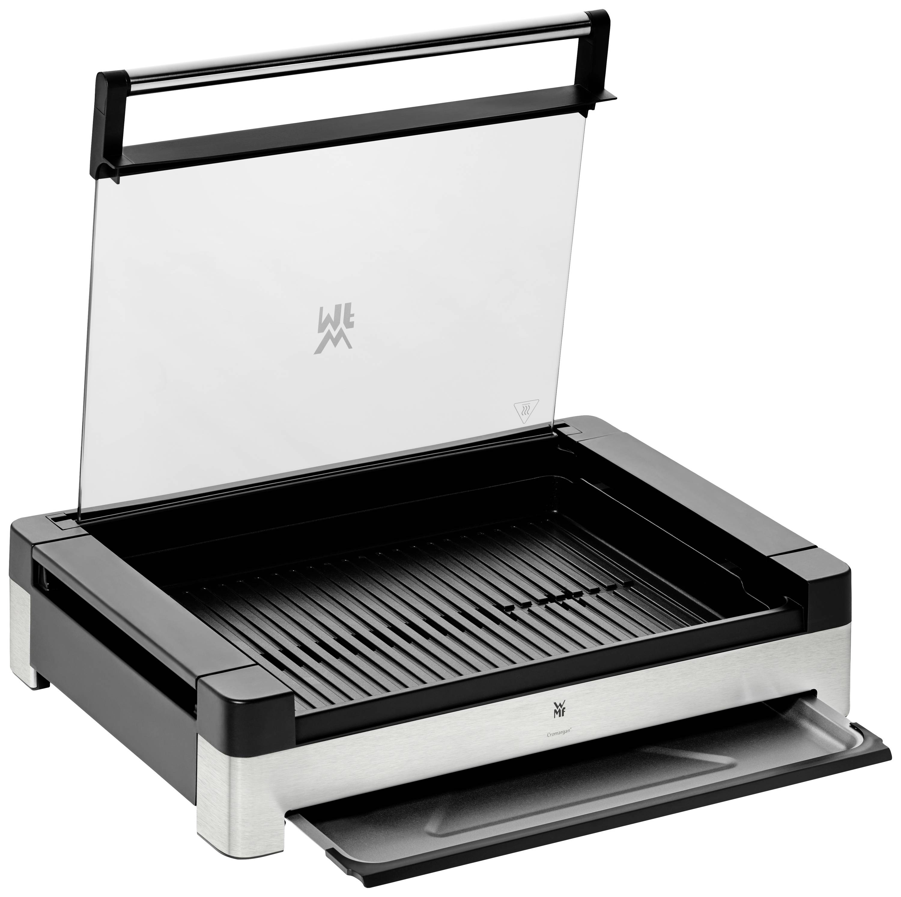 WMF Lono Tisch Grill Antihaftbeschichtung, Kontrollleuchte Cromargan, Schwarz