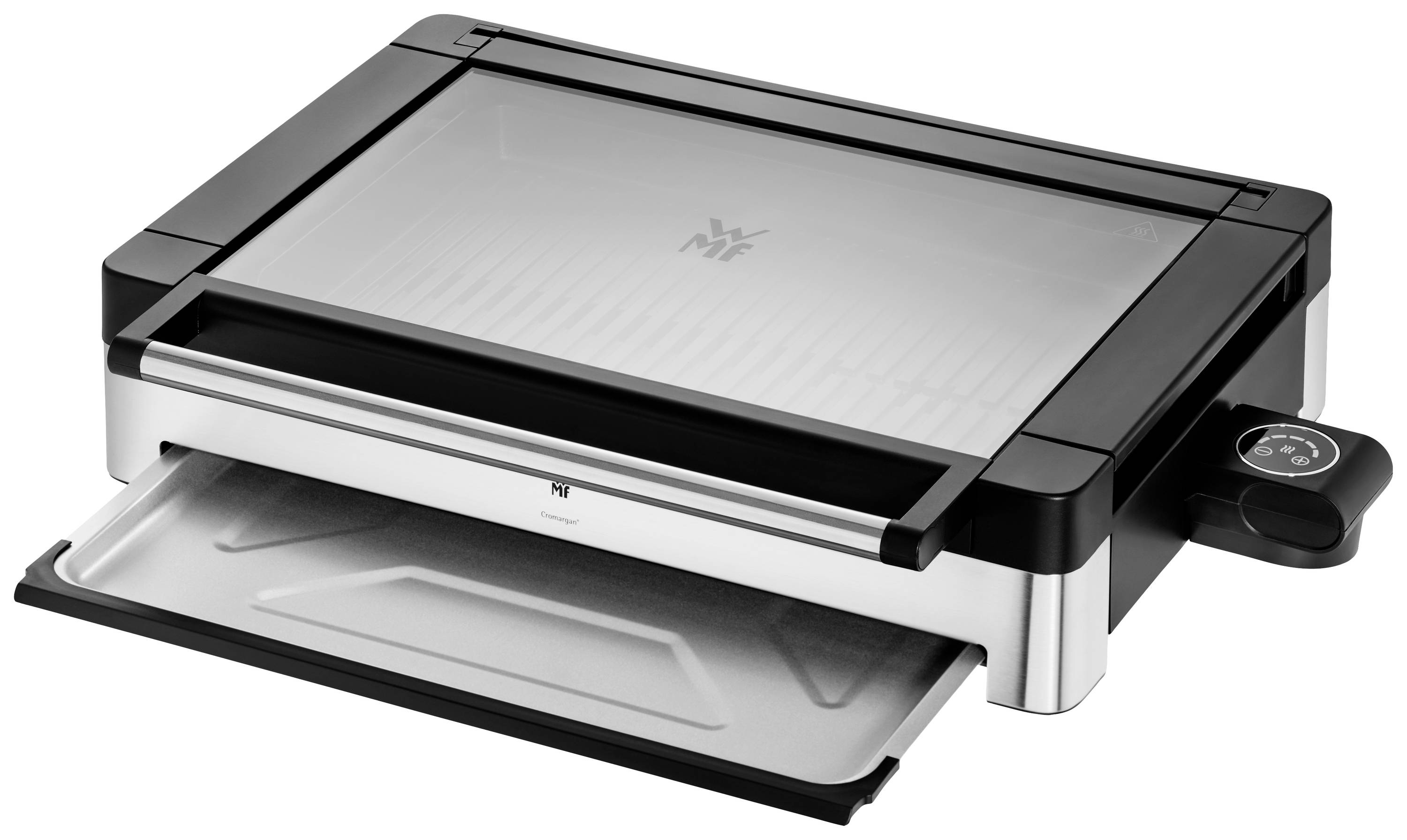 WMF Lono Tisch Grill Antihaftbeschichtung, Kontrollleuchte Cromargan, Schwarz