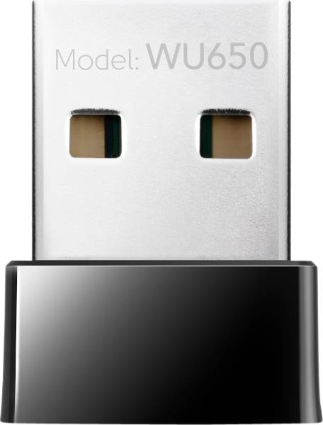 CUDY WU650, Kabellos, USB, WLAN, Wi-Fi 5 (802.11ac), 433 Mbit/s, Schwarz