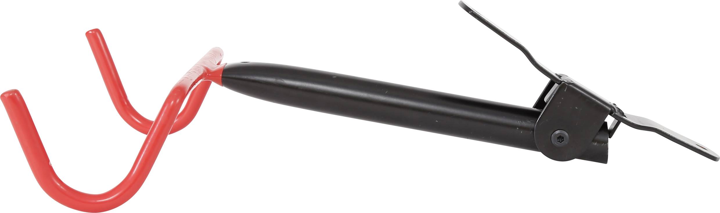 2498550 Fahrradwandhalter Anzahl Einstellplätze=1 Stahl, PVC Schwarz, Rot