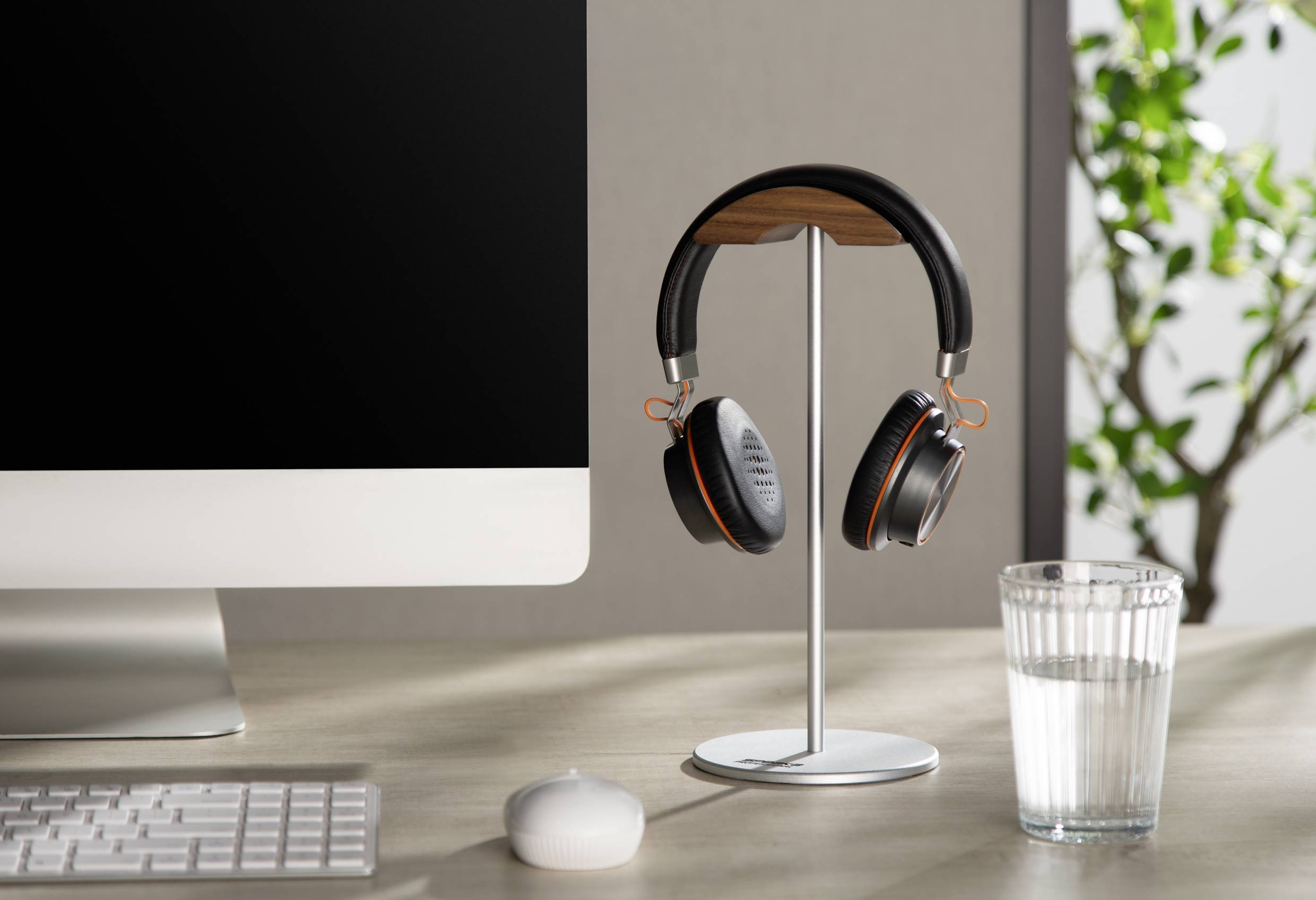 SpeaKa Professional SP-HPS-350 Kopfhörerständer Silber, Walnuss