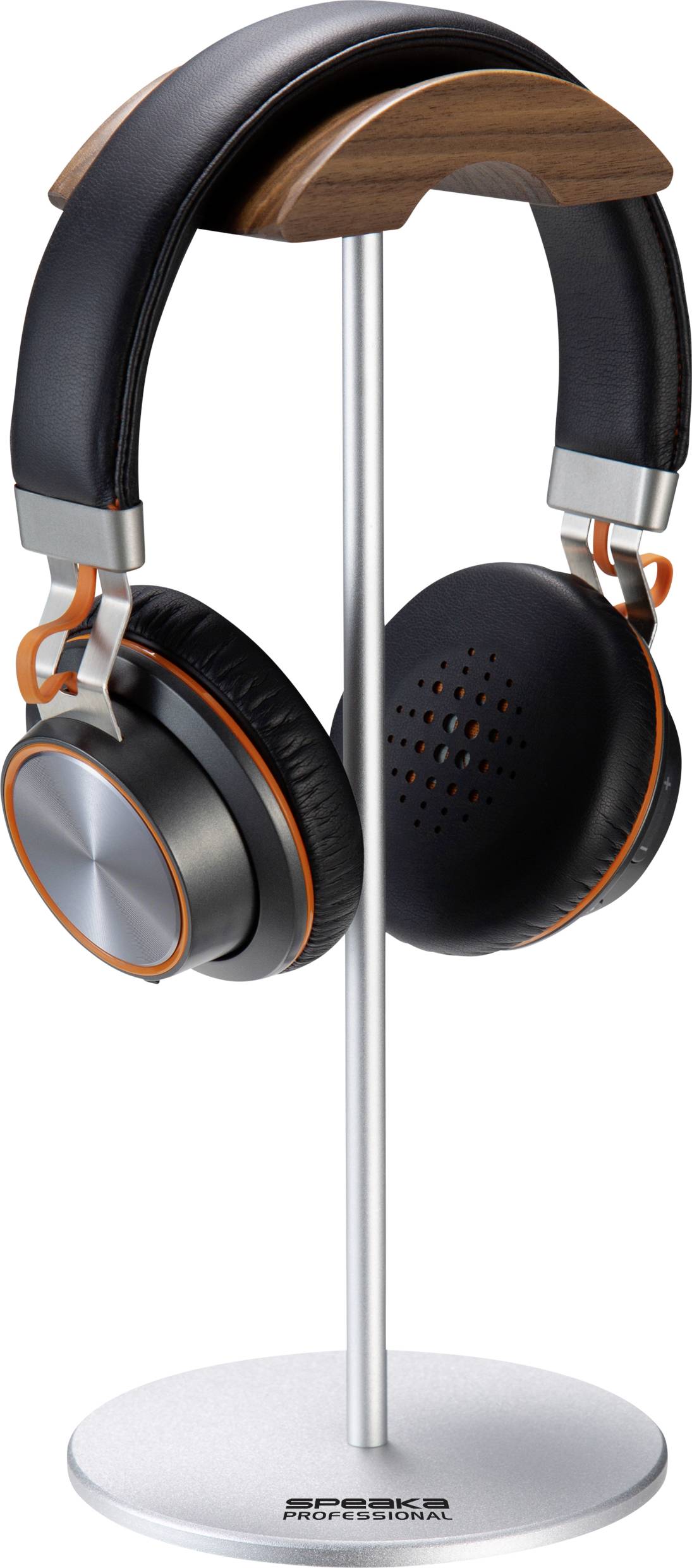 SpeaKa Professional SP-HPS-350 Kopfhörerständer Silber, Walnuss