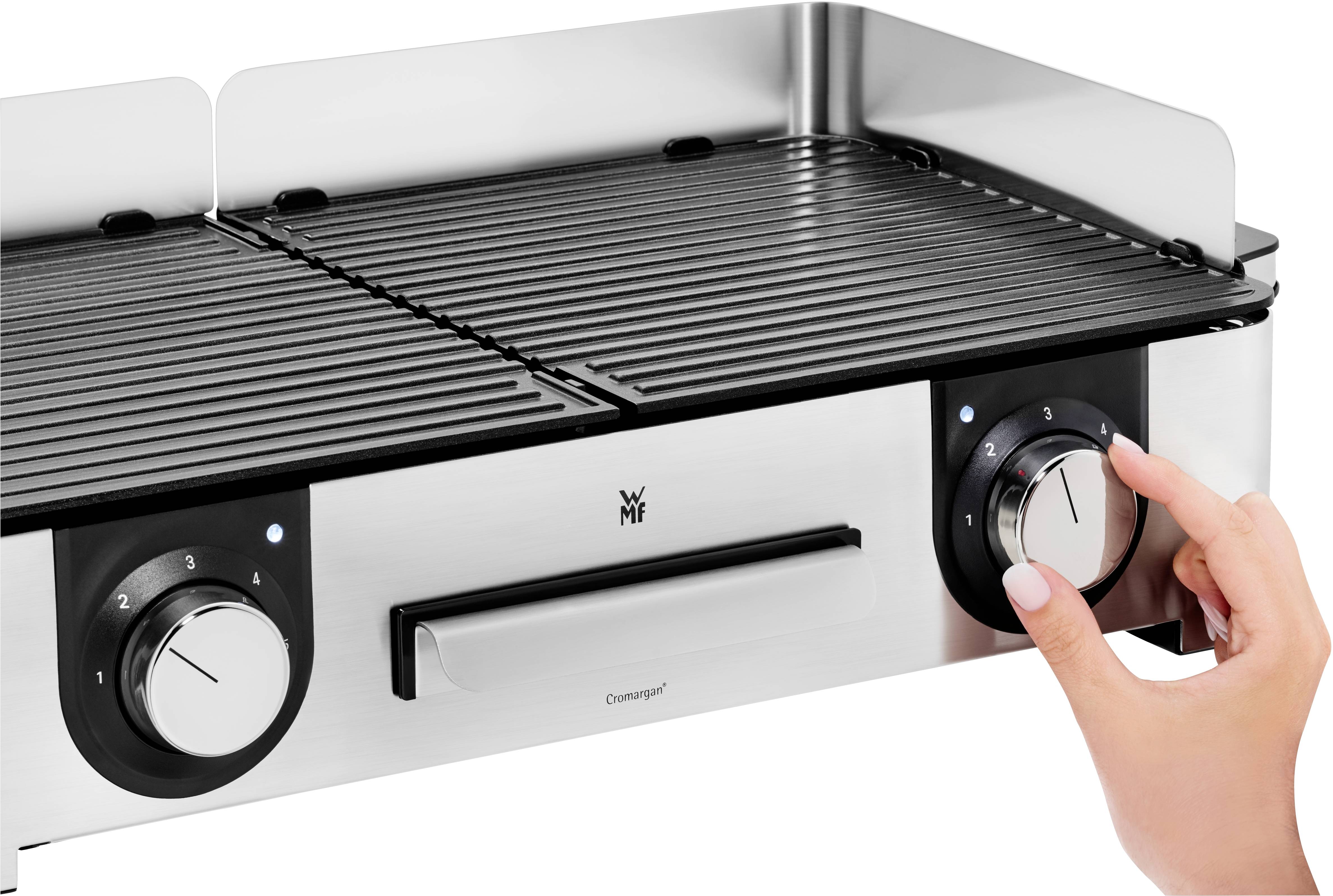 WMF Lono Master Elektro Tischgrill Antihaftbeschichtung Cromargan, Schwarz
