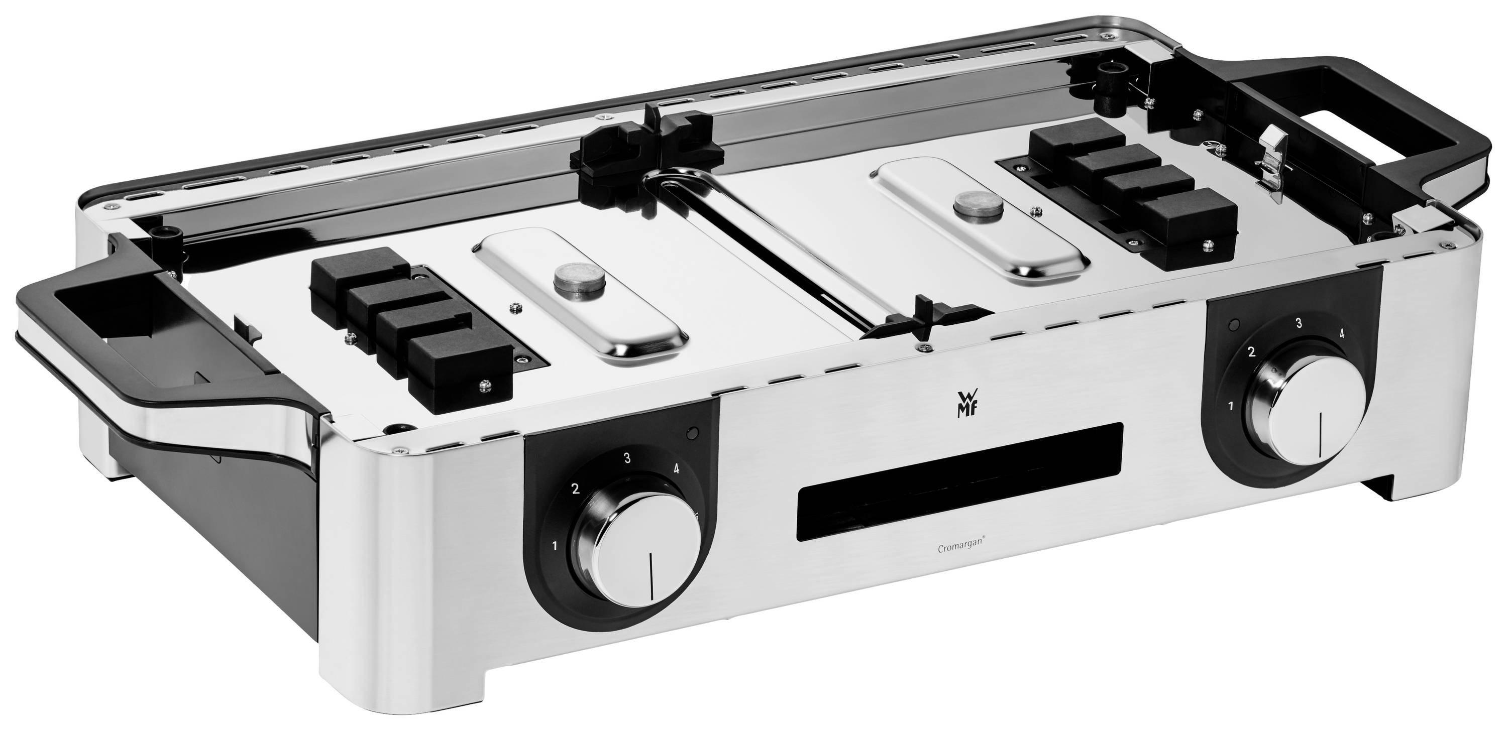 WMF Lono Master Elektro Tischgrill Antihaftbeschichtung Cromargan, Schwarz