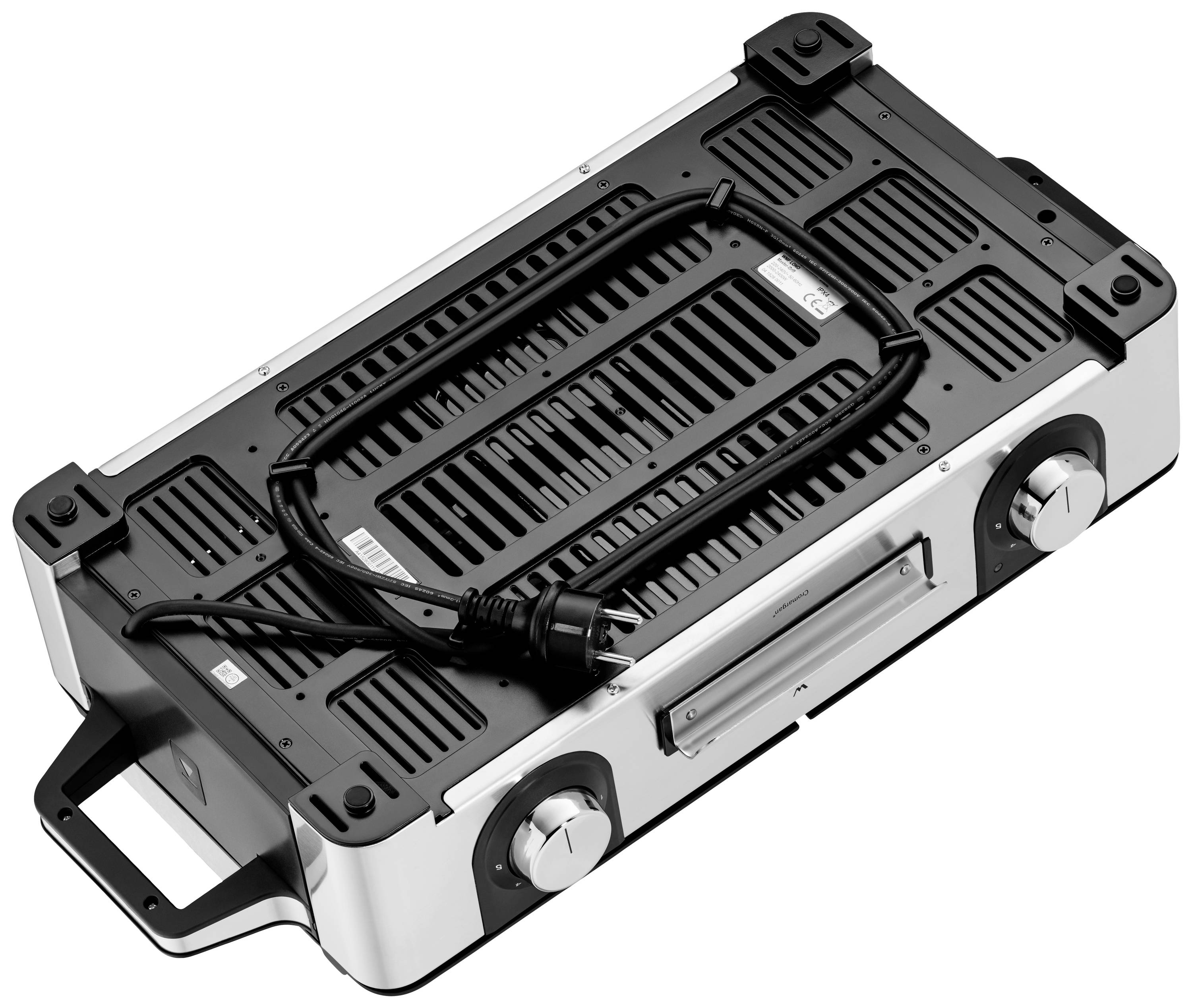 WMF Lono Master Elektro Tischgrill Antihaftbeschichtung Cromargan, Schwarz