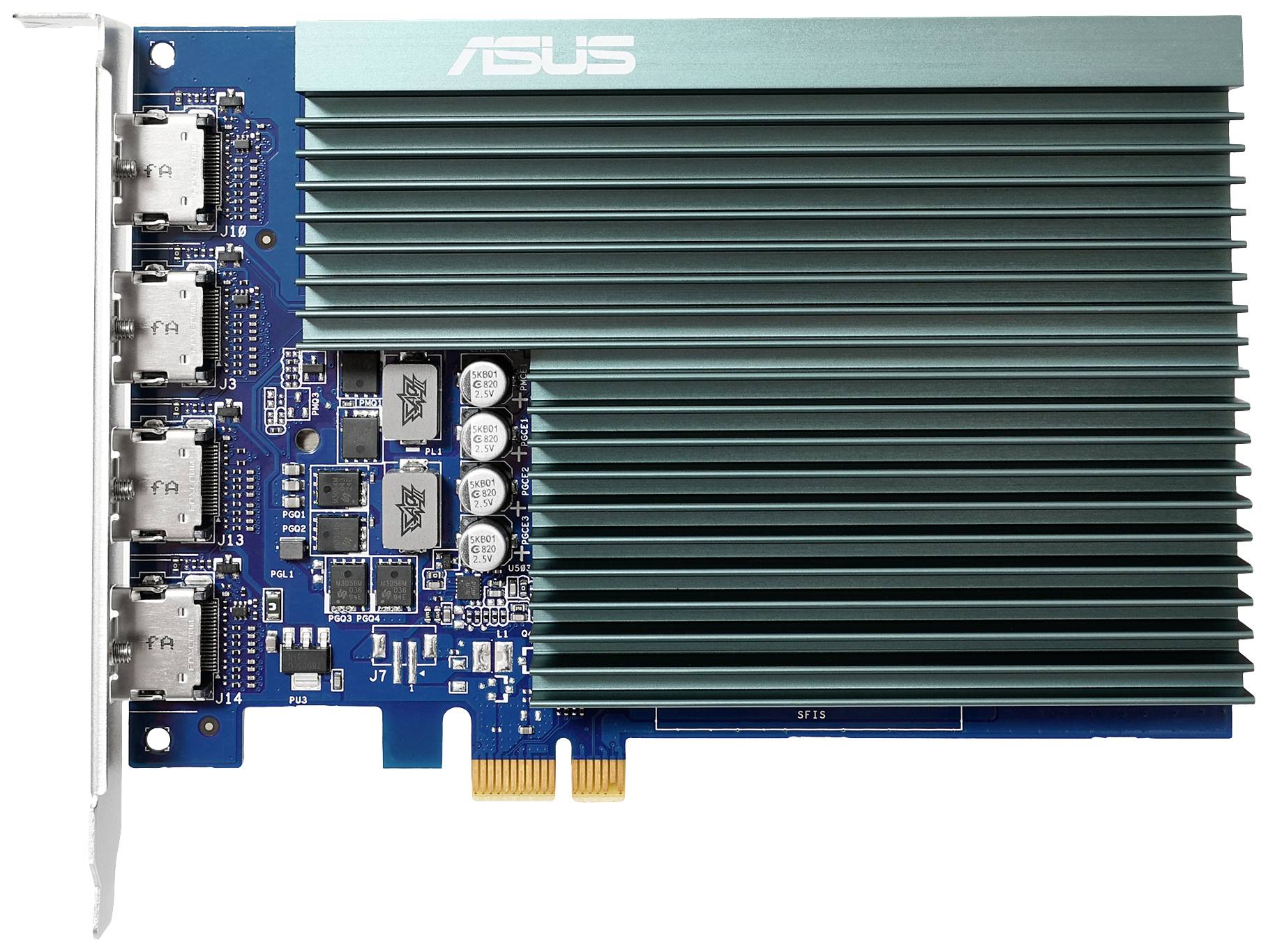 Asus Grafikkarte Nvidia GeForce GT730 2 GB GDDR5-RAM 4 x HDMI® Passiv gekühlt PCIe x1