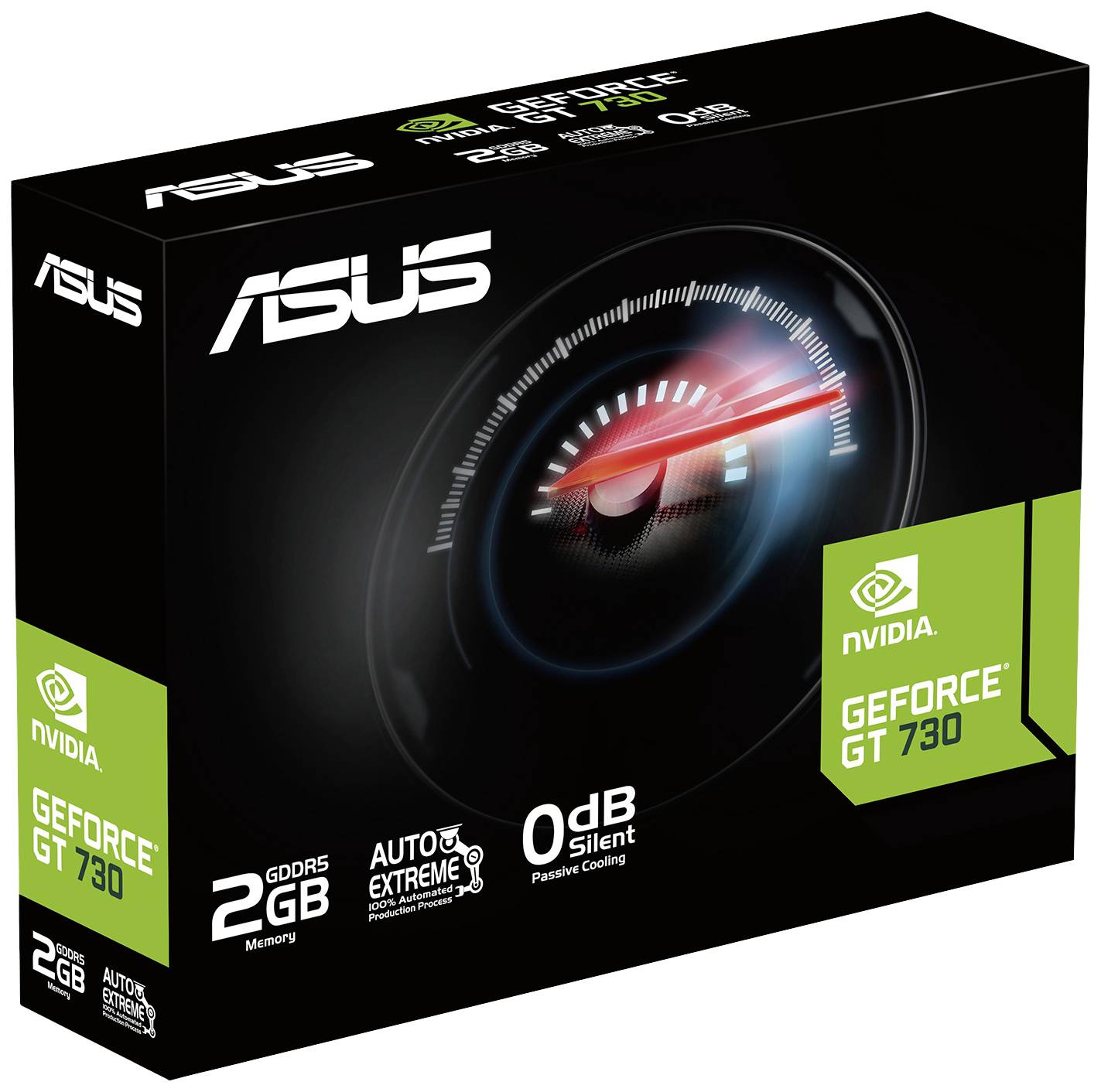 Asus Grafikkarte Nvidia GeForce GT730 2 GB GDDR5-RAM 4 x HDMI® Passiv gekühlt PCIe x1