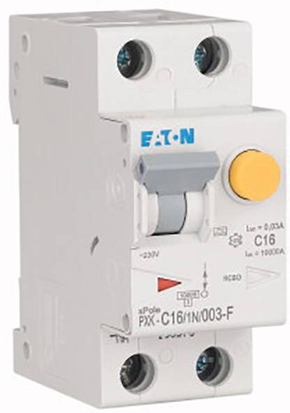 Eaton 193531 FI-Schutzschalter/Leitungsschutzschalter 2polig 16A 0.03A 415 V/AC