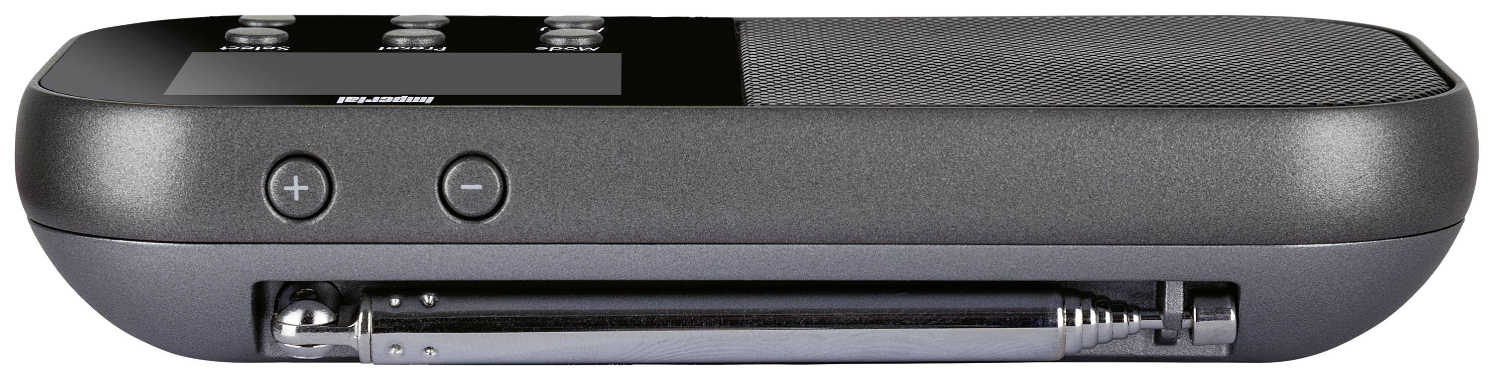 Imperial DABMAN 15 Taschenradio DAB+, UKW AUX Tastensperre, Weckfunktion, wiederaufladbar Anthrazit