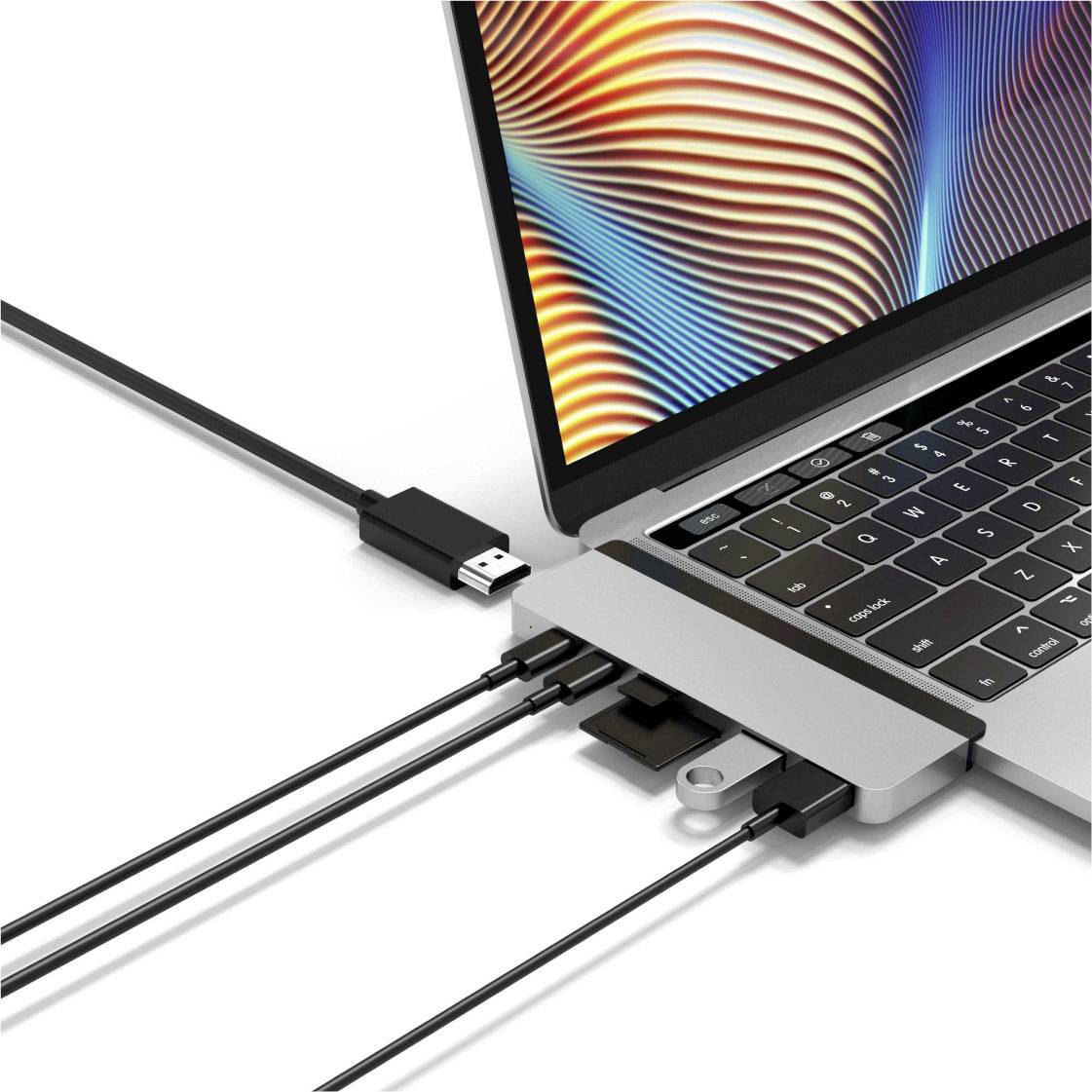 HYPER USB-C® Dockingstation HD28C Passend für Marke Dockingstations: Apple MacBook USB-C® Power Delivery