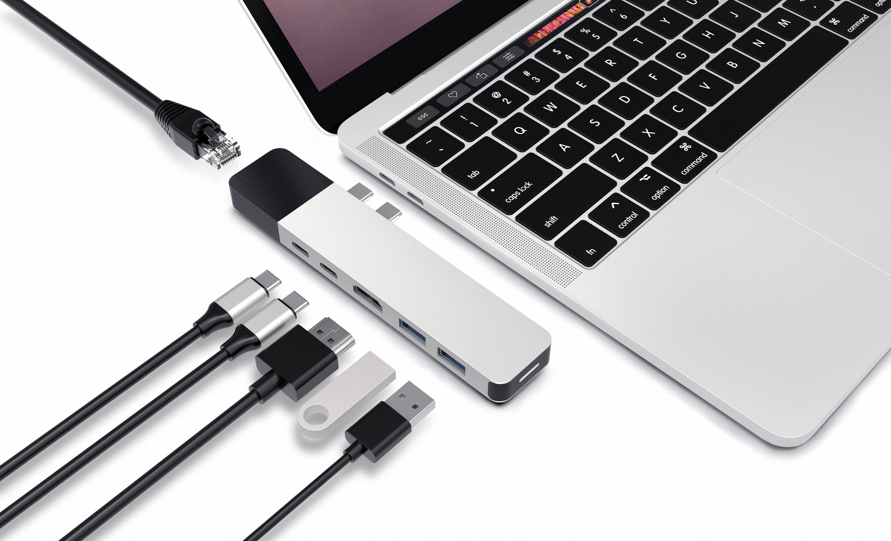 HYPER USB-C® Dockingstation GN28N Passend für Marke (Notebook Dockingstations): Apple USB-C® Power Delivery