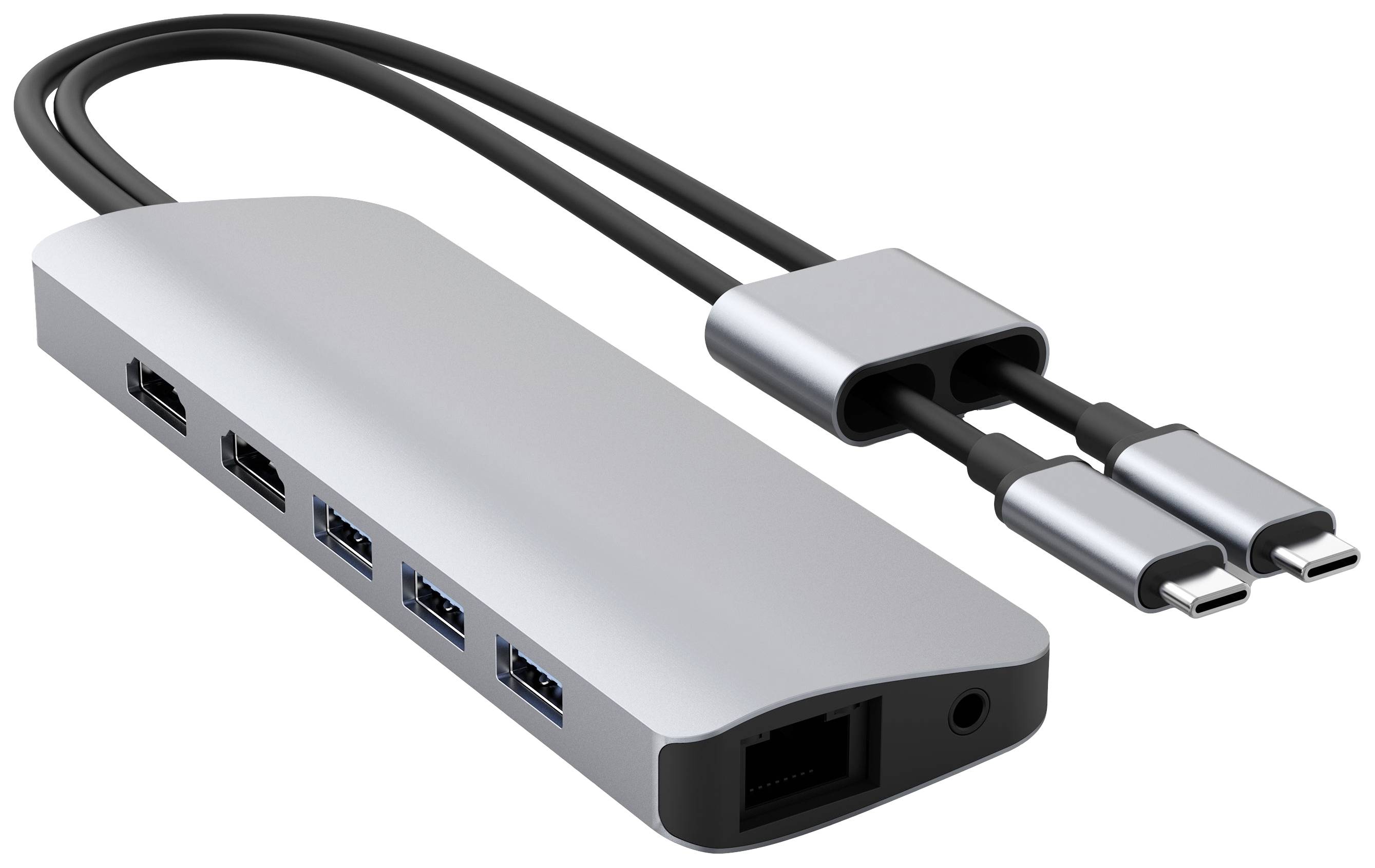 HYPER HD392-SILVER USB-C® Dockingstation Passend für Marke (Notebook Dockingstations): Apple integrierter Kartenleser