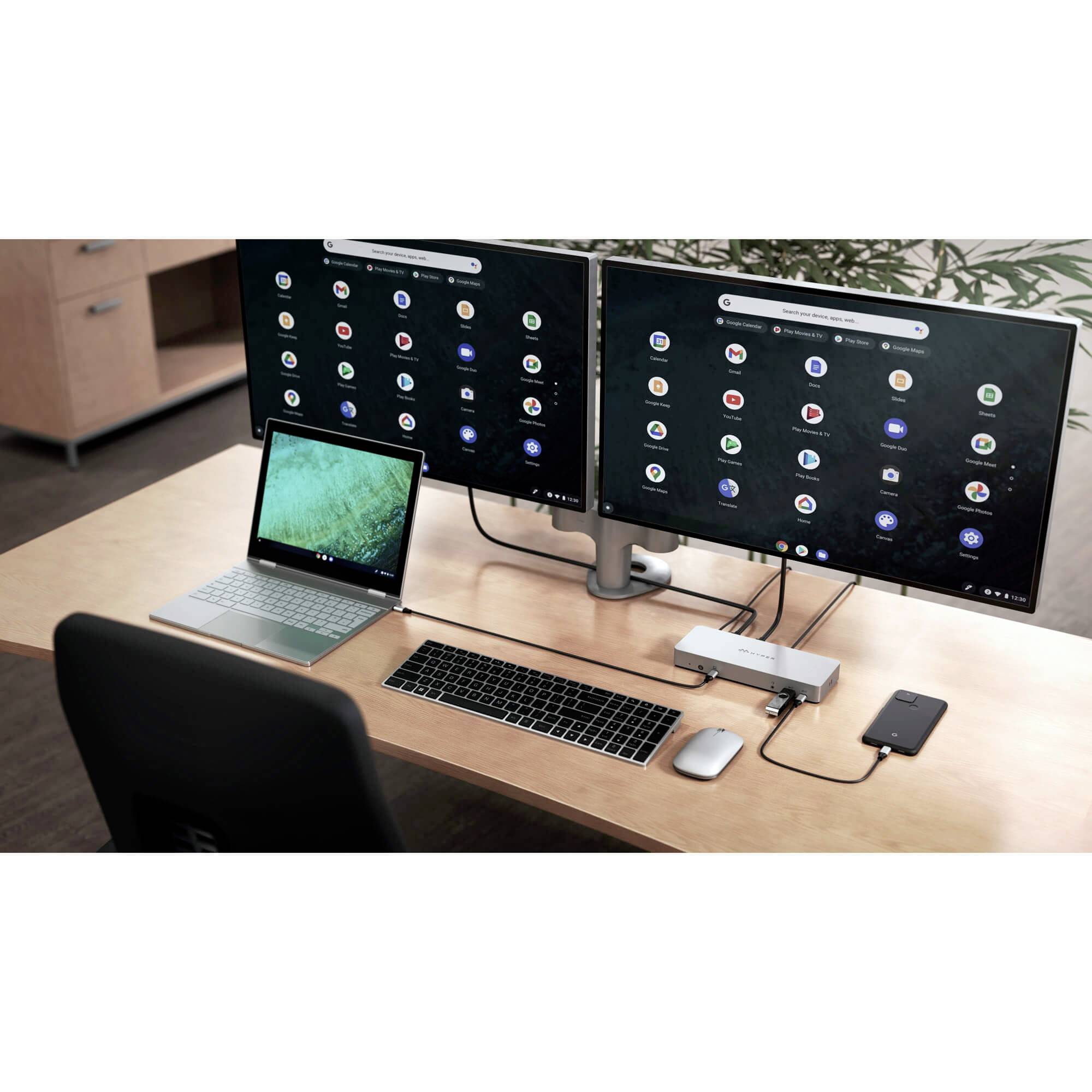 HYPER USB-C® Dockingstation HD-GD1000 Passend für Marke Dockingstations: Apple USB-C® Power Delivery