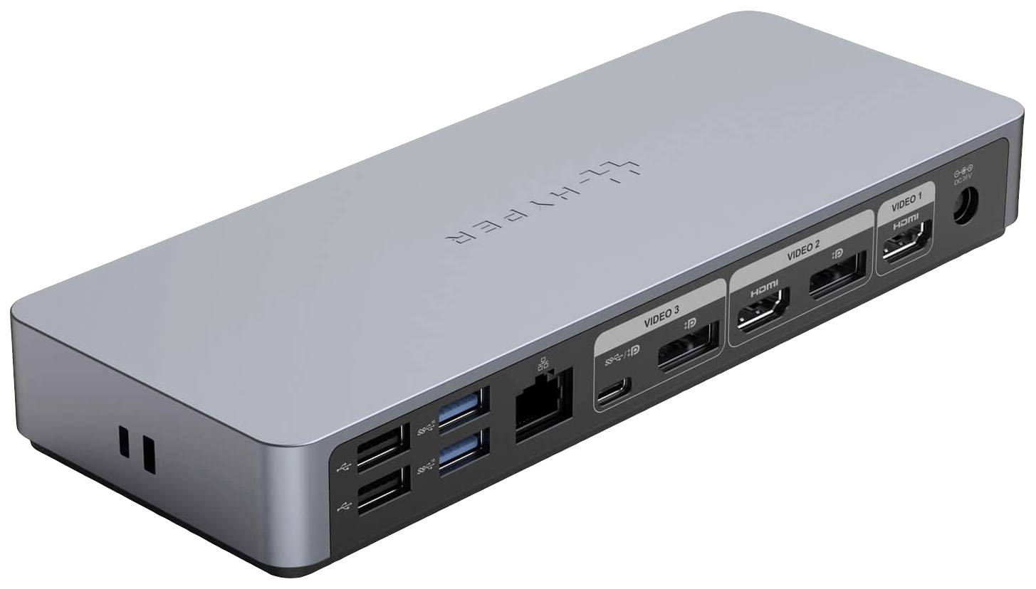 HYPER USB-C® Dockingstation HD-GD1000 Passend für Marke Dockingstations: Apple USB-C® Power Delivery