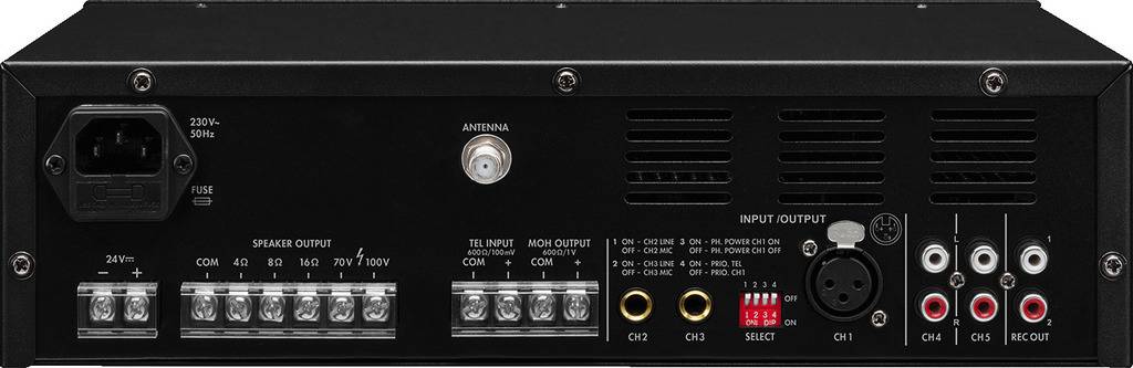 Monacor PA-803DAP ELA-Verstärker 30W 1-Kanal 1-Zonen