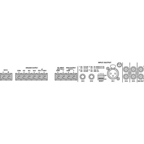 Monacor PA-803DAP ELA-Verstärker 30 W 1-Kanal 1-Zonen Monacor PA-803DAP ELA-Verstärker 30 W 1-Kanal 1-Zonen