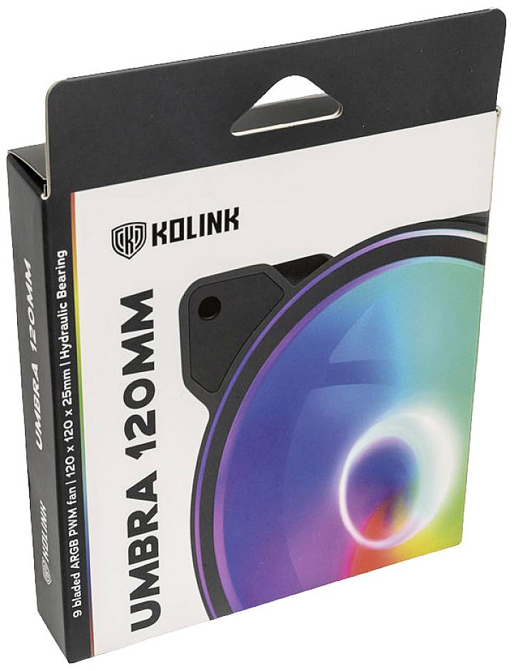 Kolink UMBRA 120mm PC-Gehäuse-Lüfter RGB (B x H x T) 120 x 25 x 120mm