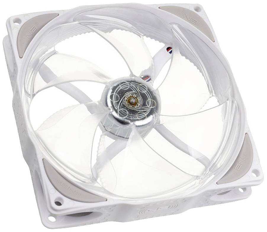 NoiseBlocker ITR-B12X-PS PC-Gehäuse-Lüfter Weiß (B x H x T) 13.5 x 3 x 19 mm