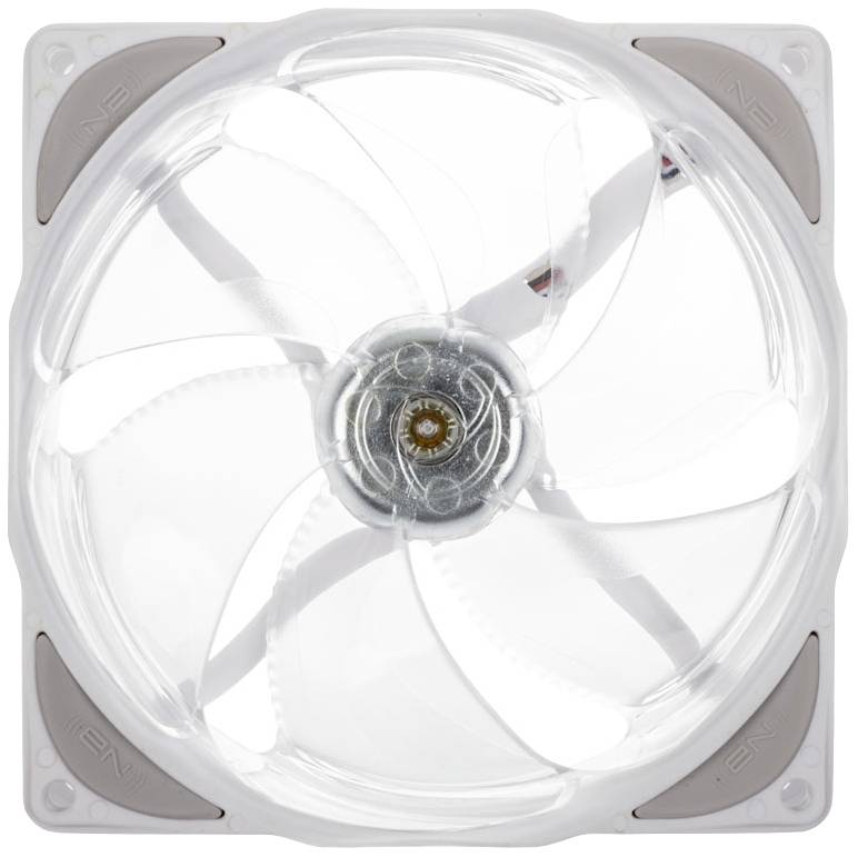 NoiseBlocker ITR-B12X-PS PC-Gehäuse-Lüfter Weiß (B x H x T) 13.5 x 3 x 19 mm