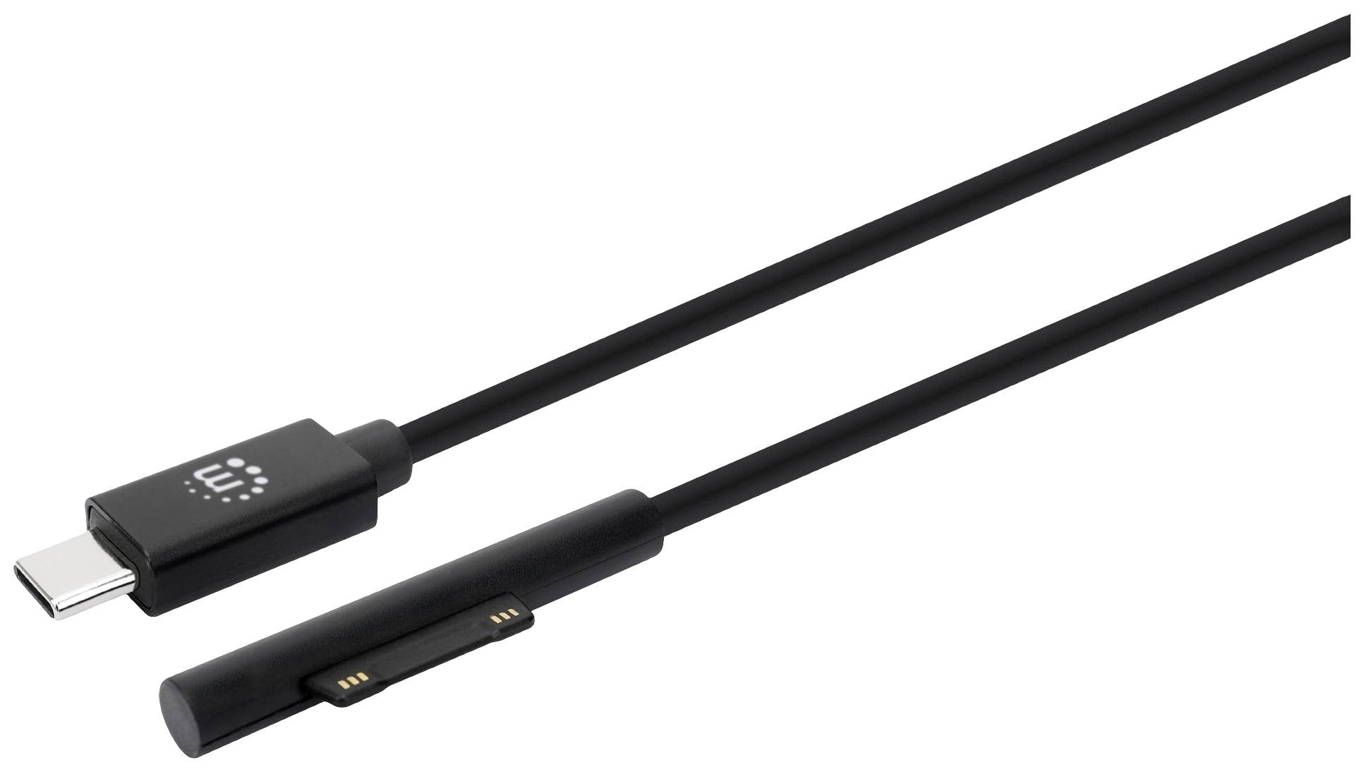 Manhattan USB-Kabel USB-C® Stecker, Surface Connect-Stecker 1.80 m Schwarz 353632