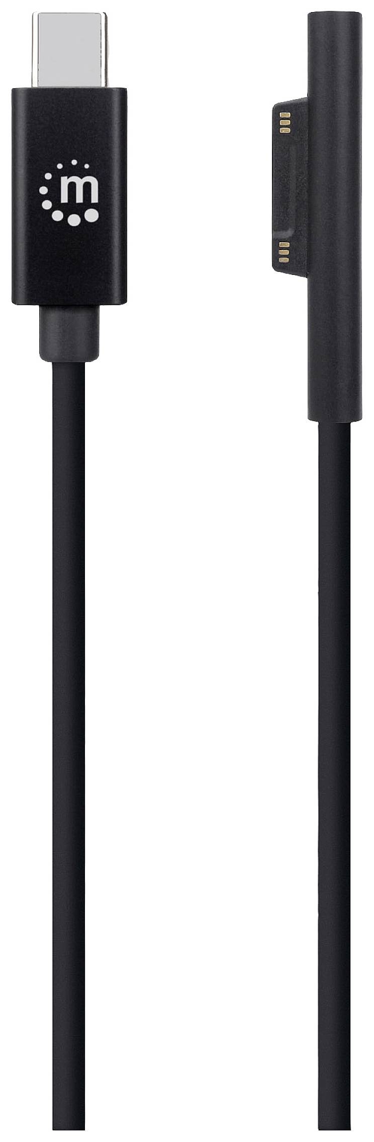 Manhattan USB-Kabel USB-C® Stecker, Surface Connect-Stecker 1.80 m Schwarz 353632
