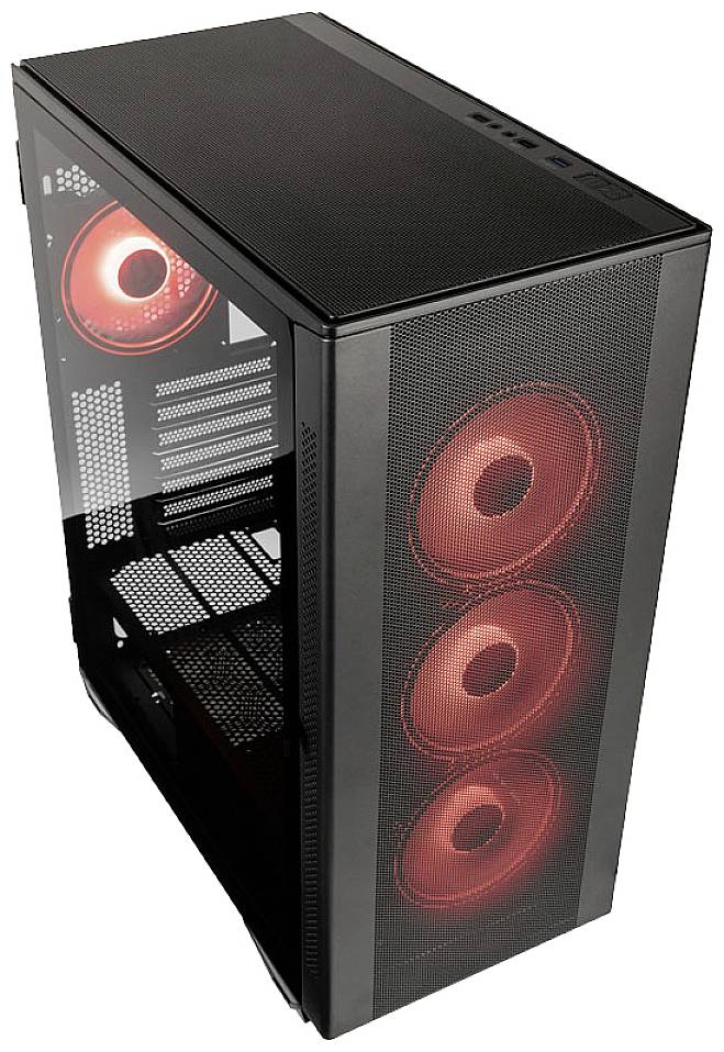 Kolink STRONGHOLD PRISM Midi-Tower Gaming-Gehäuse, Gehäuse Schwarz