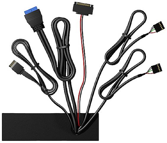 ICY BOX IB-867a Externer Speicherkartenleser microSD, SD, USB-C®, USB-A (USB 3.2 Gen 1), USB-A (USB 2.0) Schwarz