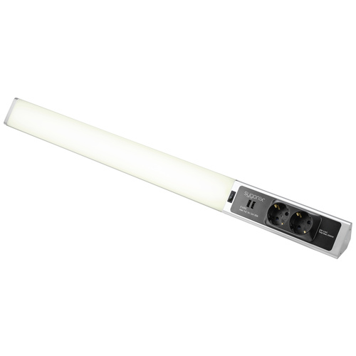 Sygonix LED-Unterbauleuchte SMD LED 18W Neutralweiß Silber, Weiß