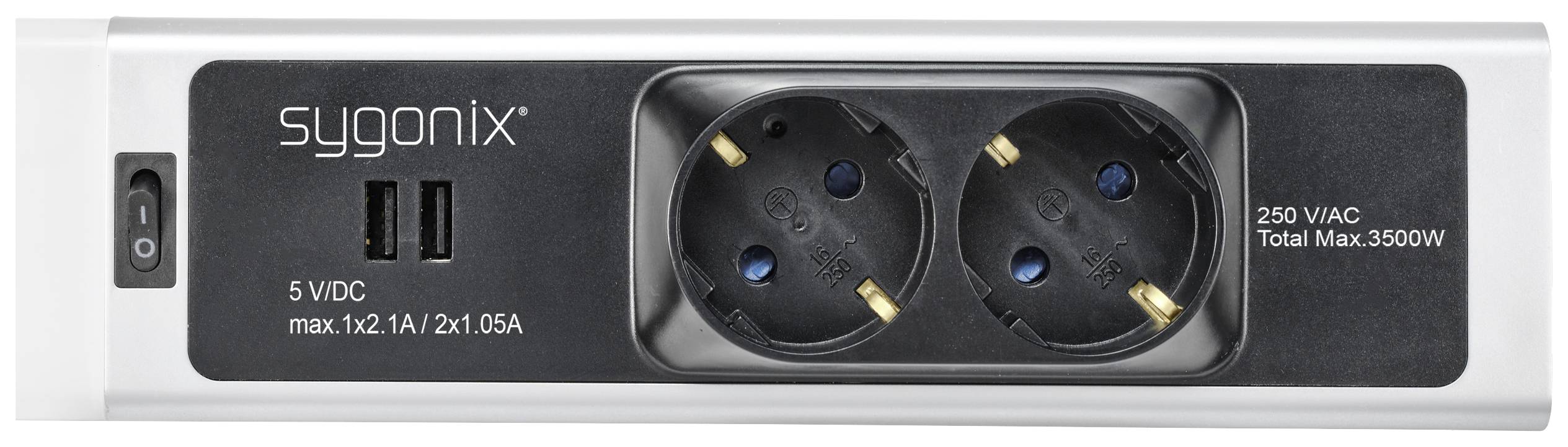 Sygonix LED-Unterbauleuchte SMD LED 18W Neutralweiß Silber, Weiß