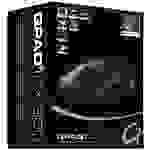 QPAD DX900 Kabellose Gaming-Maus Funk Optisch Schwarz, RGB 8 Tasten 16000 dpi Beleuchtet