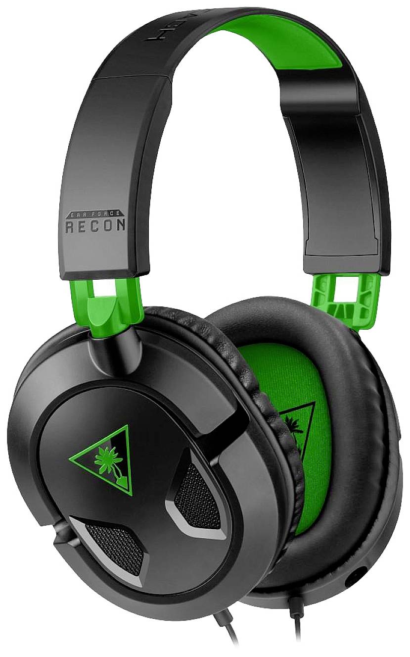 Turtle Beach Recon 50X Over Ear Headset kabelgebunden Stereo Schwarz/Grün Lautstärkeregelung, Mikrofon-Stummschaltung Gaming