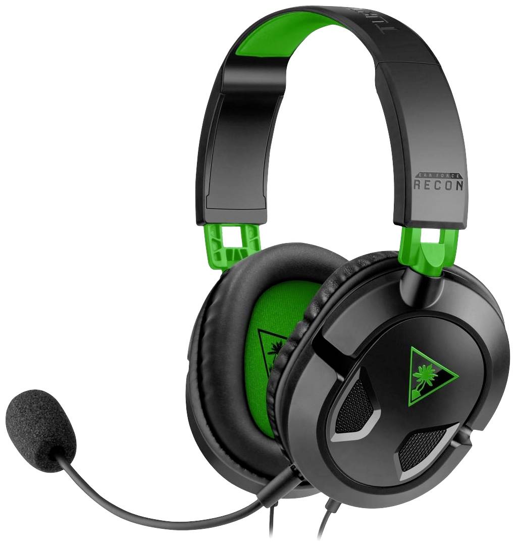 Turtle Beach Recon 50X Over Ear Headset kabelgebunden Stereo Schwarz/Grün Lautstärkeregelung, Mikrofon-Stummschaltung Gaming