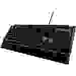 Viper PV770MRUMXGM-DE Kabelgebunden Gaming-Tastatur Beleuchtet, Handballenauflage, Switch: Red Deutsch, QWERTZ Schwarz, Silber