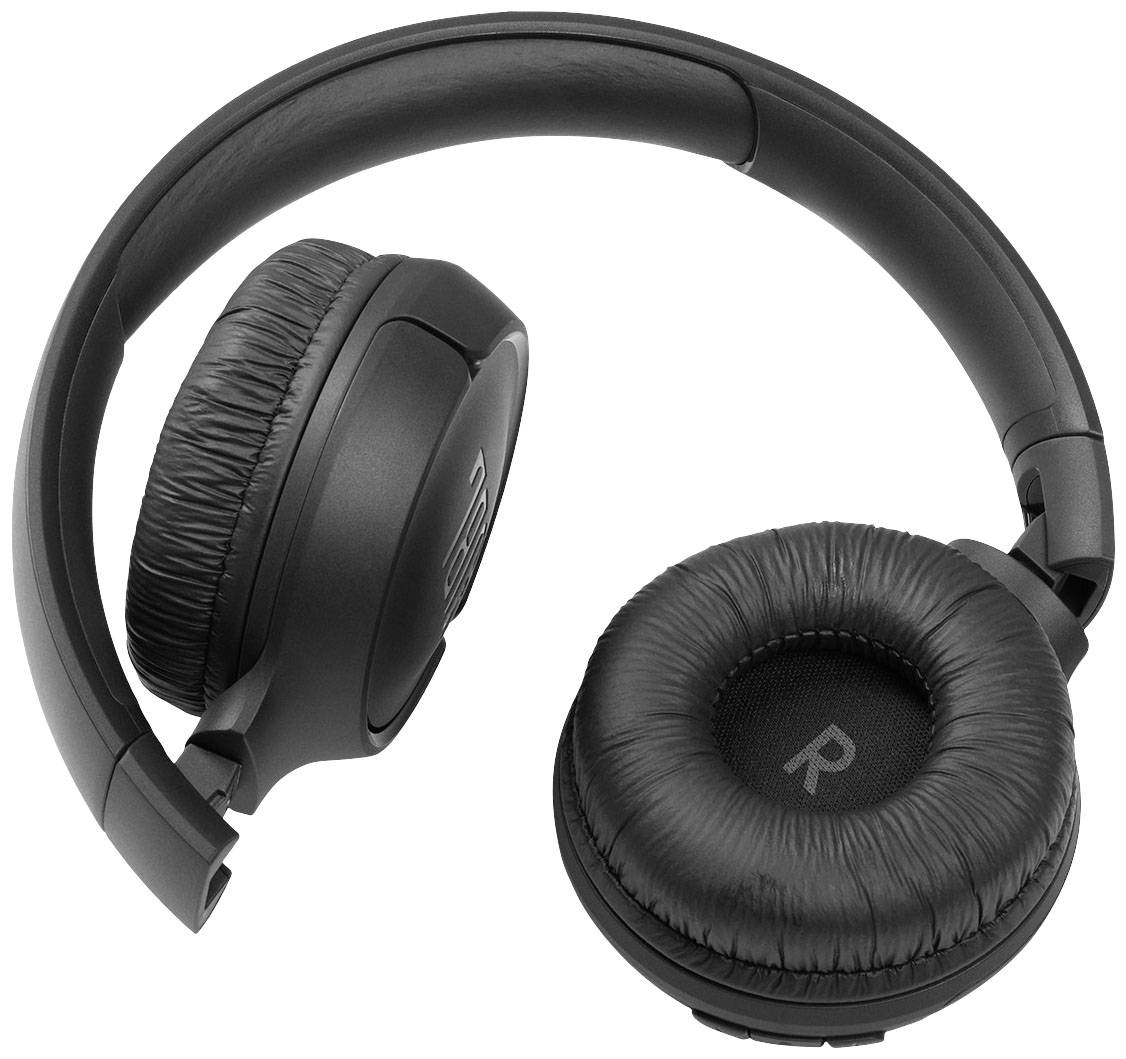 JBL Tune 510BT On Ear Kopfhörer Bluetooth® Schwarz Headset, Faltbar, Batterieladeanzeige, Mikrofon-Stummschaltung