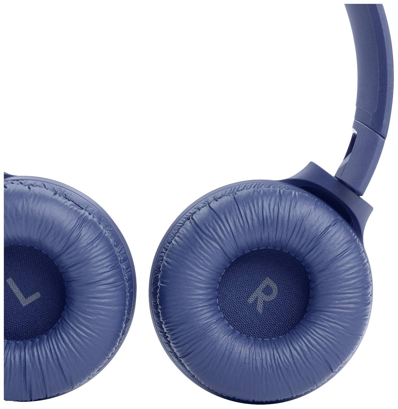 JBL Tune 510BT On Ear Kopfhörer Bluetooth® Blau Headset, Faltbar, Batterieladeanzeige, Mikrofon-Stummschaltung