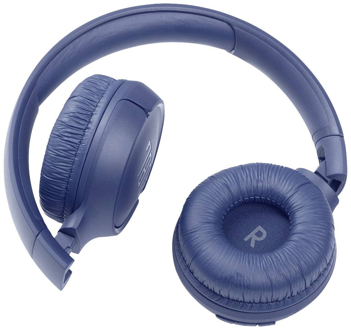 JBL Tune 510BT On Ear Kopfhörer Bluetooth® Blau Headset, Faltbar, Batterieladeanzeige, Mikrofon-Stummschaltung
